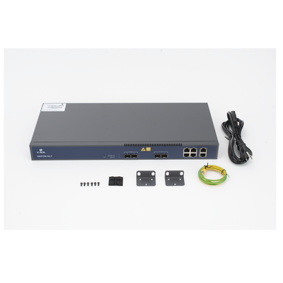 OLT de 2 puertos EPON con 6 puertos Uplink (4 puertos Gigabit Ethernet + 2 puertos Gigabit Ethernet SFP/SFP+) / hasta 128 ONUS
