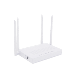 ONU Dual GPON/EPON / Wi-Fi Doble Banda 2.4 y 5 GHz / Soporta MESH / 2 Puertos Gigabit / 1 Puerto PON SC/APC / 1 puerto CATV / Hasta 1200 Mbps vía Wi-Fi