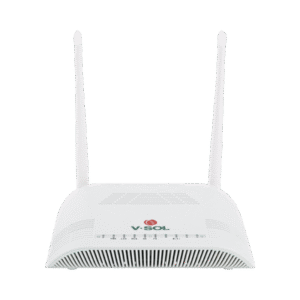 ONU Dual G/EPON con Wi-Fi en 2.4 GHz + 1 puerto LAN Gigabit + 1 puerto LAN Fast Ethernet, hasta 300 Mbps vía inalámbrico