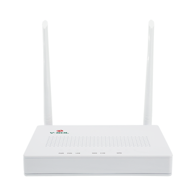 ONU Dual G/EPON con Wi-Fi en 2.4 GHz + 4 puertos LAN Gigabit, hasta 300 Mbps vía inalámbrico