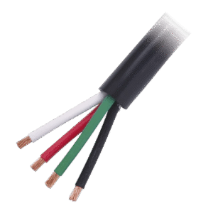 Cable Eléctrico de Uso Rudo 4 Hilos Calibre 16 AWG, Hasta 600 V. Rollo de 100 m.