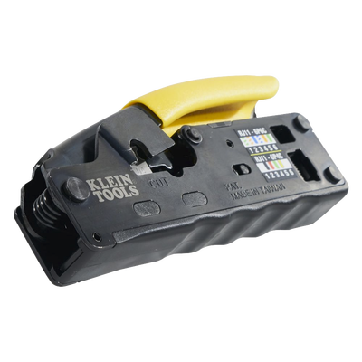 Ponchadora/Pelacables/Cortacables Compacta con Matraca para Conectores RJ45 y RJ11/RJ12.