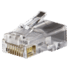 Conectores modulares de datos RJ45/CAT5e, paquete de 100 unidades. Conectores modulares de datos RJ45/CAT5e, paquete de 100 unidades.