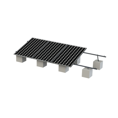 Kit Montaje para 4 Módulos de 35mm espesor / Riel No.8 / Vel. de Viento Máx. 136km/h / Ajustable 20° a 45° / 5400mm Longitud Kit Montaje para 4 Módulos de 35mm espesor / Riel No.8 / Vel. de Viento Máx. 136km/h / Ajustable 20° a 45° / 5400mm Longitud