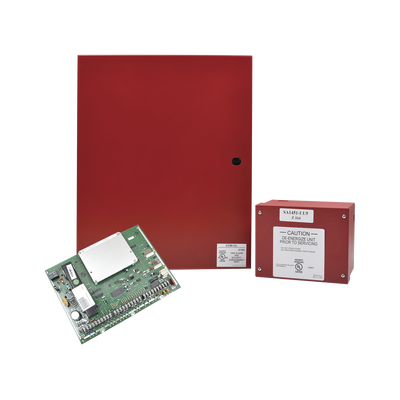 Panel Hibrido de incendio e intrusión, soporta tres métodos de expansión, cableada, inalámbrica y Vplex dos particiones de 8 a 128 zonas