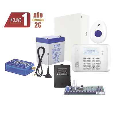 Kit de Alarma VISTA48 con Comunicador 2G, Botón de Pánico y Detección de Caídas inalámbrico, Gabinete, transformador y Batería Kit de Alarma VISTA48 con Comunicador 2G, Botón de Pánico y Detección de Caídas inalámbrico, Gabinete, transformador y Batería