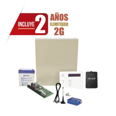 (2 Años datos ILIMITADO INCLUIDO) Kit Vista48LA con comunicador MINI012G, Teclado, Gabinete, Bateria y Transformador (2 Años datos ILIMITADO INCLUIDO) Kit Vista48LA con comunicador MINI012G, Teclado, Gabinete, Bateria y Transformador