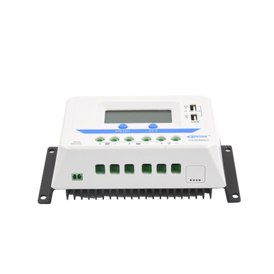 Controlador Solar de Carga PWM 12/24/36/48 V 30 A, Salida USB, con Display Controlador Solar de Carga PWM 12/24/36/48 V 30 A, Salida USB, con Display