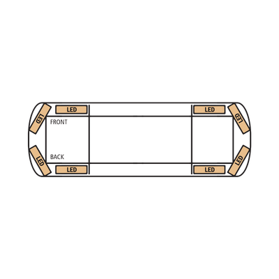 Barra de luces Vantage PRO Ultra Brillante con 52 poderosos LED última generación Barra de luces Vantage PRO Ultra Brillante con 52 poderosos LED última generación