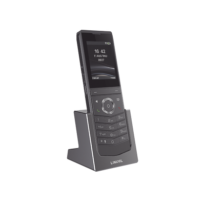 W611W es un teléfono IP Wi-Fi portátil, Resistente, Moderno diseñado para aplicaciones de comunicación móvil.