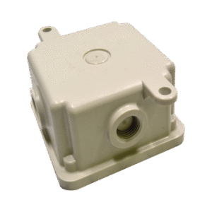 Caja trasera resistente a la intemperie, no metálica, gris, accesorio federal signal