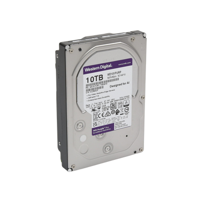 Disco Duro Purple Pro de 10 TB / 7200 RPM / Optimizado para Soluciones de Videovigilancia con Analiticos (Meta Data) / Uso 24-7 / 5 Años de Garantia