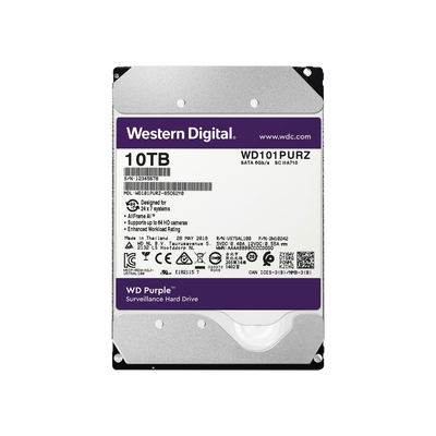 Disco duro WD de 10TB / 7200RPM / Optimizado para Videovigilancia