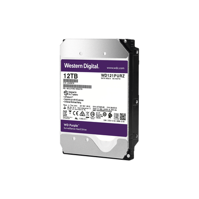 Disco duro WD de 12TB / 7200RPM / Optimizado para Videovigilancia