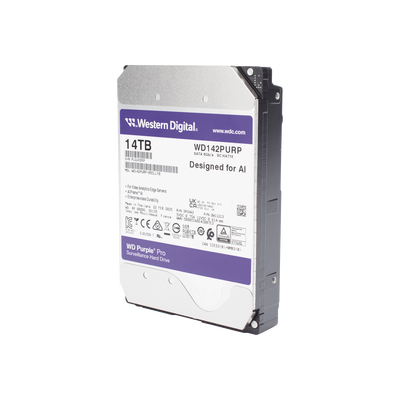 Disco duro WD de 14TB / 7200RPM / Optimizado para soluciones de video inteligente