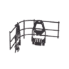 Accesorio de Control de Radio de Curvatura en Cruces, Tes o Intersecciones, en Charolas Wyr-Grid® de Panduit, 101.6 mm de Alto, Color Negro