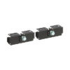 Kit de 2 Clips para Unión de Charolas Wyr-Grid de Panduit, Compatible con 8 y 12 in de Ancho, Color Negro