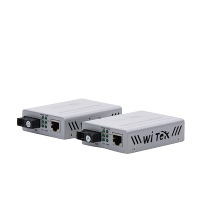 Convertidor de medios / Hasta 25 Km / 1 puerto SC/UPC 1000Mbps / 1 puerto RJ45 1000Mbps / WL: Tx 1310nm - Rx 1550nm / incluye 2 piezas A y B