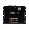 Switch L2 PoE Industrial / Administración Cloud Gratuita / 8 Puertos PoE af/at/bt 10/100/1000 Mbps / 2 Puertos SFP Gigabit / Máx Presupuesto PoE 145 W / Montaje Magnético - Riel DIN.