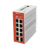 Switch L2+ PoE Industrial / Administración Cloud-Web-CLI / 8 Puertos PoE af/at 100/1000 Mbps / 2 Puertos SFP Gigabit / Presupuesto PoE 120 W / Protocolo ERSP (redundancia enlaces)
