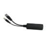Splitter PoE IN 802.3 af/at / Se Puede Energizar Hasta con 30W / Salida de 12 Vcc 1A (12W) / Instalación es Escritorio (superficie plana) / Idea para cámas IP SIN PoE (CCTV)