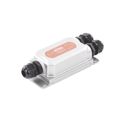 Extensor PoE para exterior / Entrada PoE de 60W y 2 salidas PoE de 30W / Protección IP68 / Ideal Para Aplicaciones de CCTV