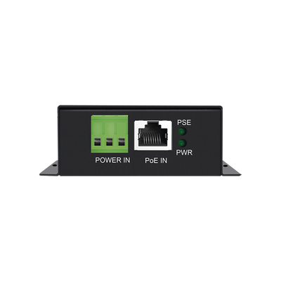 Convertidor PoE Industrial / Entrada PoE 802.3 af/at / Salida PoE pasivo 24V / Conexión plug and play / Alcance de hasta 100 metros / Ideales para Enlaces Inalámbricos