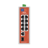 Switch Semi-Industrial / No administrable / 8 puertos 10/100 PoE af/at/bt / 1 puerto Gigabit RJ45 Uplink / 1 puerto SFP Uplink / Presupuesto PoE 110 Watts /
