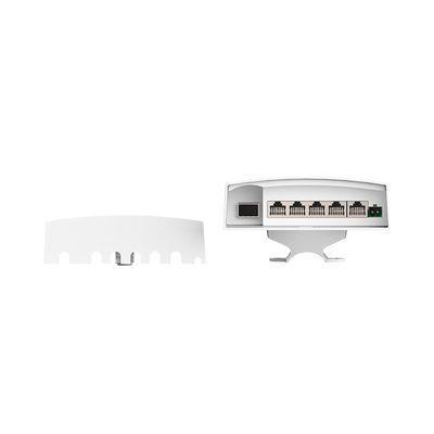 Switch CCTV PoE para Exterior / No administrable / PoE Entrada 802.3 bt Hasta 60W / 1 Puerto PoE salida 24V pasivo Hasta 12W / 3 puertos PoE 802.3 at Hasta 30W / Ideal para Aplicaciones CCTV con Enlaces Inalámbricos