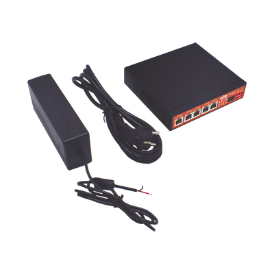 Controlador Solar de 5A con Switch PoE / 1 Puertos Gigabit PoE 802.3 bt / 2puertos PoE 802.3 af/at con 2 Puertos PoE Pasivo 24 Vcc / 1 Puerto SFP / No administrable