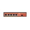 Controlador Solar de 15A con Switch PoE / 1 Puertos Gigabit PoE 802.3 bt / 2 Puertos PoE 802.3 af/at / 2 Puertos PoE Pasivo 24/48 Vcc / 1 Puerto SFP / No administrable