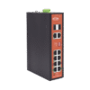 Switch PoE Industrial No administrable / Puertos 1-2 PoE 802.3 af/at y PoE 24 Vcc Pasivo 30W / Puertos 3-4 PoE 802.3 af/at/bt Hasta 60W / Puertos 5-8 PoE 802.3 af/at Hasta 30W / Los 8 puertos son Gigabit + 2 SFP combo / Presupuesto 300W