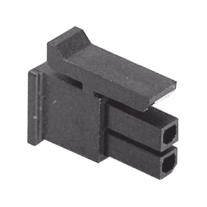 Receptáculo de dos posiciones en Conector Rectangular de Carcasa Negra de 0.118 "(3.00 mm) Molex. Receptáculo de dos posiciones en Conector Rectangular de Carcasa Negra de 0.118 "(3.00 mm) Molex.