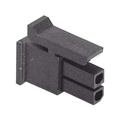 Receptáculo de dos posiciones en Conector Rectangular de Carcasa Negra de 0.118 "(3.00 mm) Molex. Receptáculo de dos posiciones en Conector Rectangular de Carcasa Negra de 0.118 "(3.00 mm) Molex.