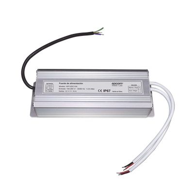 Fuente 12 V / 10 Amperes / Waterproof / Intemperie grado IP67 Fuente 12 V / 10 Amperes / Waterproof / Intemperie grado IP67