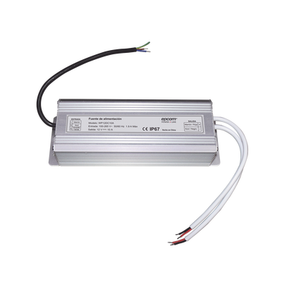 Fuente 12 V / 10 Amperes / Waterproof / Intemperie grado IP67 Fuente 12 V / 10 Amperes / Waterproof / Intemperie grado IP67