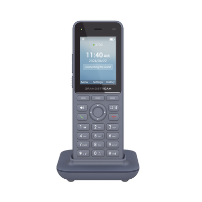 Teléfono IP inalámbrico Wi-Fi, Portátil, 3 cuentas SIP, 3 líneas, Voz HD, Bluetooth integrado, Puerto USB tipo C
