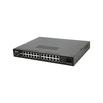 Switch WISP PoE Administrable de 26 puertos (24 PoE Gigabit + 2 SFP) 400W, entrada de 110/220 Vca Switch WISP PoE Administrable de 26 puertos (24 PoE Gigabit + 2 SFP) 400W, entrada de 110/220 Vca