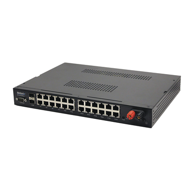 Switch WISP PoE Administrable de 26 puertos (24 PoE Gigabit + 2 SFP) entrada de 9-72 Vcc Switch WISP PoE Administrable de 26 puertos (24 PoE Gigabit + 2 SFP) entrada de 9-72 Vcc