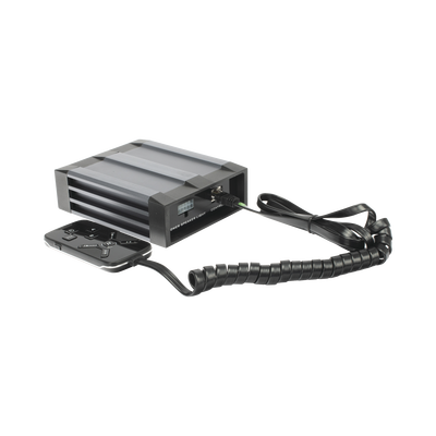 Sirena Vehicular de 100W de Potencia, Con Controlador Unimando Para Tonos, 2 Salidas Auxiliares y Microfono Sirena Vehicular de 100W de Potencia, Con Controlador Unimando Para Tonos, 2 Salidas Auxiliares y Microfono