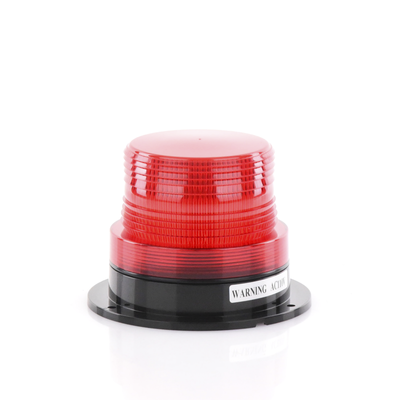 Burbuja Brillante de Larga Vida Útil, con 8 LEDs Color Rojo, Domo Rojo, 110 Vca