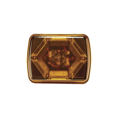 Mini Barra con 18 Poderosos LEDs, Color Ámbar Con Montaje Magnetico