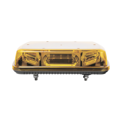 Mini Barra con 18 Poderosos LEDs, Color Ámbar Con Montaje Fijo de Tornillos