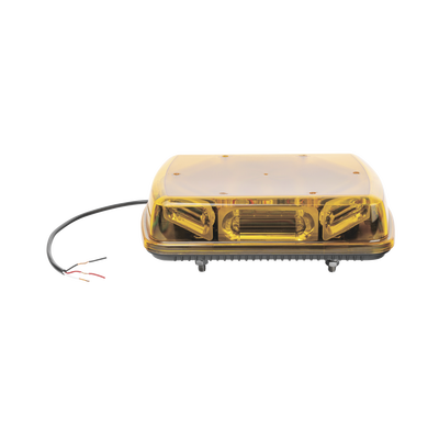 Mini Barra con 18 Poderosos LEDs, Color Ámbar Con Montaje Fijo de Tornillos