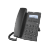 Teléfono IP empresarial para 2 lineas SIP con pantalla LCD 128 x 48 Px y conferencia de 3 vías, PoE