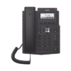 Teléfono IP empresarial para 2 lineas SIP con pantalla LCD, Códec Opus, conferencia de 3 vías, PoE.