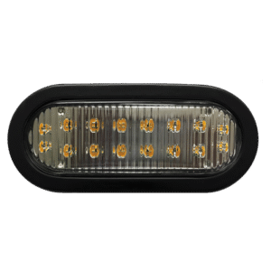 Luz direccional LED ovalada Bicolor ambar claro con montaje de ojal de 7.5 pulgadas