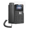 Teléfono IP empresarial para 2 lineas SIP con pantalla LCD de 2.8 pulgadas a color, puertos Gigabit y conferencia de 3 vías, PoE