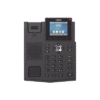 Teléfono IP empresarial para 4 líneas SIP con pantalla LCD de 2.8 pulgadas a color, puertos Gigabit, IPv6, Opus y conferencia de 3 vías, PoE