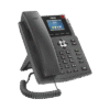 Teléfono IP empresarial para 4 líneas SIP con pantalla LCD de 2.4 pulgadas a color, Opus y conferencia de 6 participantes, PoE.